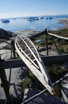 Structure d'un kayak groenlandais traditionnel