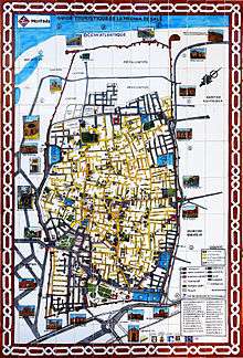 Carte de la Medina de Salé.