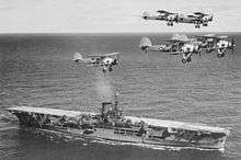 Le porte-avions HMS Ark Royal et ses Fairey Swordfish ont participé aux attaques de Mers-el Kébir et de Dakar, mais surtout ont réussi à rendre le Bismarck ingouvernable, le 26 mai 1941