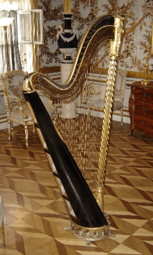 Harpe à pédales