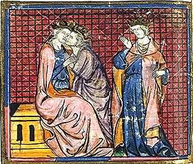 Hommage à Arthur, enluminure du XIVe siècle