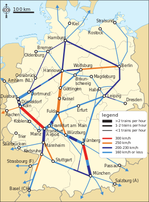 Principales lignes de chemin de fer.