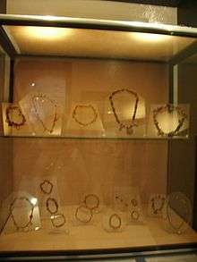 Vitrine de bijoux puniques au musée national du Bardo