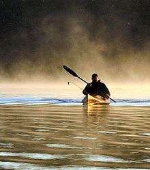 Pêcheur en kayak