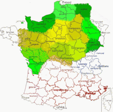 Situation du lorrain parmi les langues d'oïl.