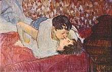 Toulouse-Lautrec : Le Baiser, 1892.