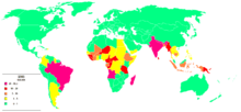 Répartition en 2003.