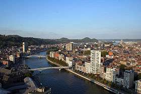 Vue de Liège depuis une tour.