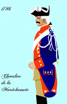 Chevalier de la Maréchaussée en 1786.