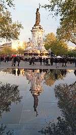 Marianne, place de la République à Paris