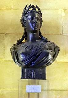 Buste de Marianne sculpté par T. Doriot et exposé au Sénat.