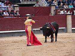 Matador se préparant à l'estocade.