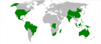 Les 17 pays présentant la plus forte diversité biologique.