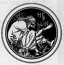 Merlin vu par Aubrey Beardsley, 1893.