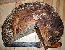 Miche de pain d'environ 1,7 kg se conservant huit jours d'après le boulanger