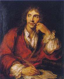 Molière, portrait par Charles-Antoine Coypel.