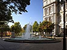 Fontaine de la place Vauquelin.