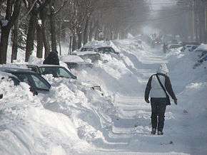 Rue de Montréal après une tempête de neige majeure