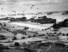 Débarquement des troupes alliées en juin 1944 en Normandie.