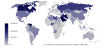 Réserves prouvées de pétrole en 2009[9].