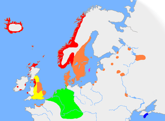 Les langues germaniques vers 900