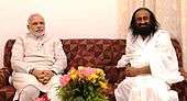 N. Modi and Sri Sri Ravi Shankar