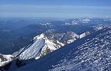 La vue depuis le sommet du mont Blanc