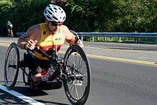 Paratriathlète sur Ironman de Kona (Hawaï) en 2007.