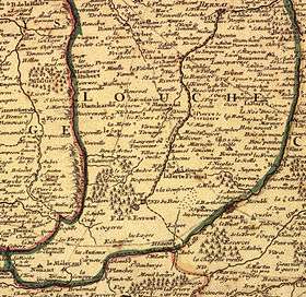 Carte du pays d’Ouche, 1716.