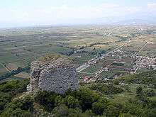 La plaine de Philippes vue depuis l'acropole.