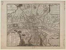 Plan de Paris reconstitué à l'année 1223.