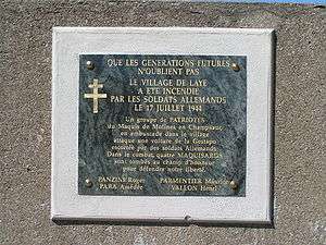 plaque commémorative