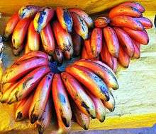 Bananes rouges