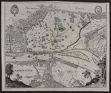 Plan de Rouen en 1657