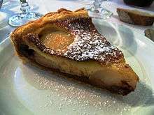 Tarte poire chocolat