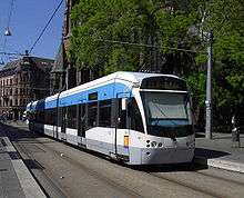 Tram-train à Sarrebruck (Allemagne).