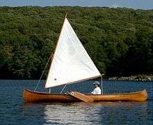 Le canoë à voile était déjà utilisé par les Amérindiens pour se déplacer sur les lacs. La pratique sportive a été abandonnée vers 1920-1930.