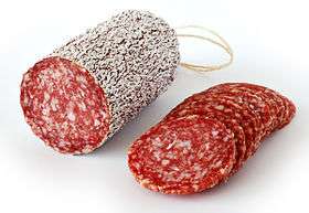 Salami artisanal.