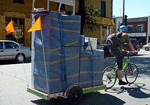 Muni d'une remorque, un vélo peut transporter plus de 300 kg.