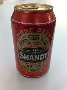 Bière « Shandy ».