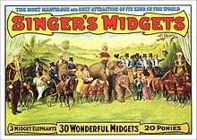  Singer's Midgets vers 1915