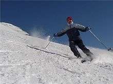 Skieur à Val d'Isère