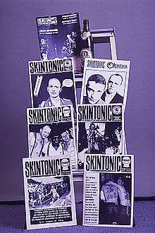 Plusieurs couvertures du fanzine Skintonic.