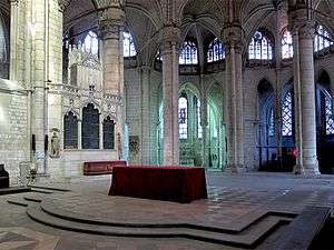 Le Chœur de la basilique Saint-Quentin de Saint-Quentin (Aisne).