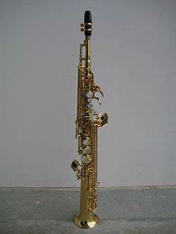 Saxophone soprano droit