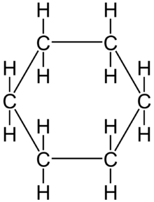 Formule développée du cyclohexane