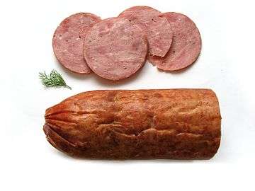 Saucisson à l'ail.