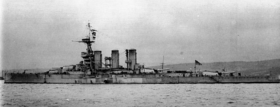 Le croiseur de bataille HMS Tiger en 1916