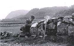 L'entomologiste norvégien Tor Helliesen (1855-1914) au travail.