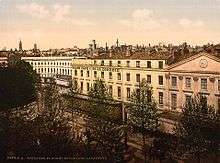 Le grand café de la Comédie sur la place et le boulevard Lafayette dans les années 1890.